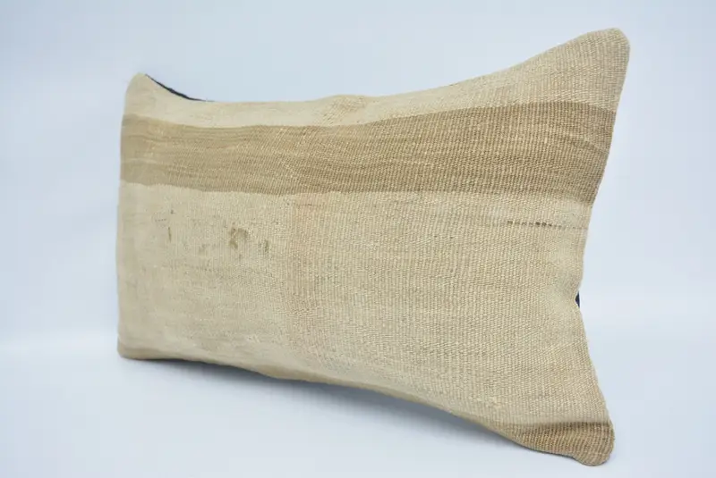 Interior Designer Pillow, Pillow for Couch, 12x20 Beige Pillow Cover, Pillow Cover, Muted Pillow Cover, Vintage Kilim Throw Pillow - 4