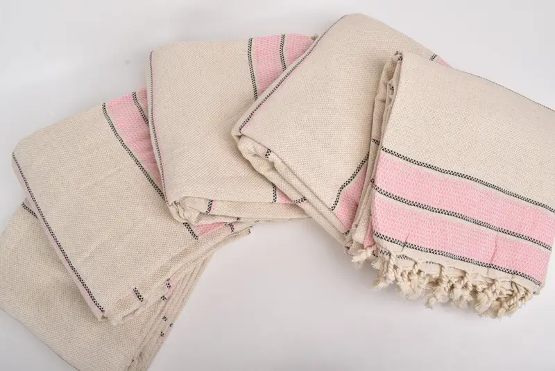 Bridesmaid Gifts, Turkish Beach Blanket, Valentine Day Gift For Her, Throw Blanket, Custom Beach Blanket, Woven Blanket, 104x96 Cotton Striped Towel - 3