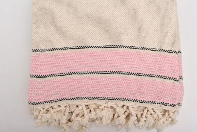 Bridesmaid Gifts, Turkish Beach Blanket, Valentine Day Gift For Her, Throw Blanket, Custom Beach Blanket, Woven Blanket, 104x96 Cotton Striped Towel - 4