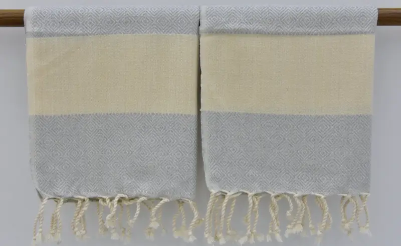 Bathroom Towels, Small Bath Towels, Wedding Day Gift For Bride, Wedding Favors, Xmas Gifts, 40x20 Cotton Diamond Towel, Monogram Turkish Bath Towel - 7