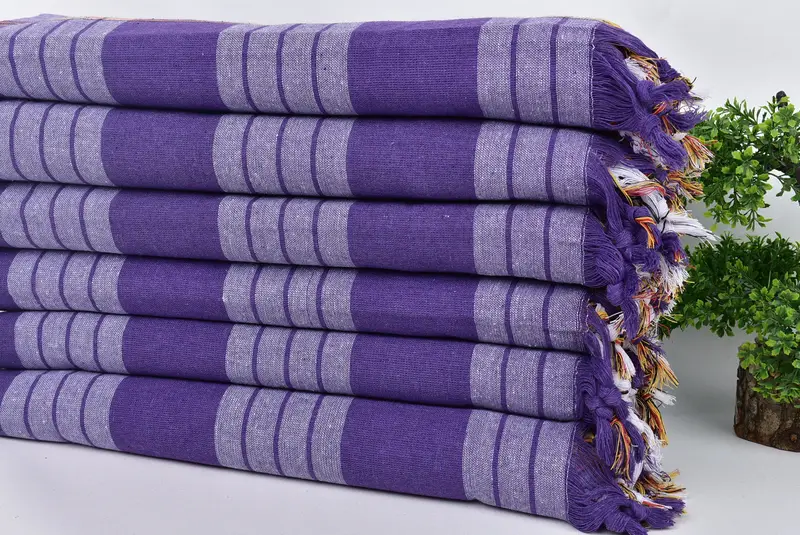 68x32 Cotton Striped Towel, Gift For Him, Customized Towels, Absorbent towel, Large Turkish Towel, Handwoven Turkish Towel, Custom Towel Beach - 3