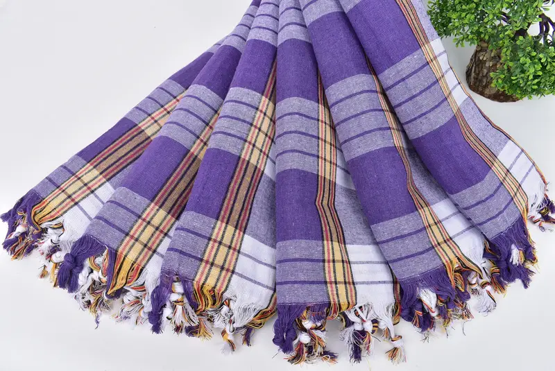 68x32 Cotton Striped Towel, Gift For Him, Customized Towels, Absorbent towel, Large Turkish Towel, Handwoven Turkish Towel, Custom Towel Beach - 4