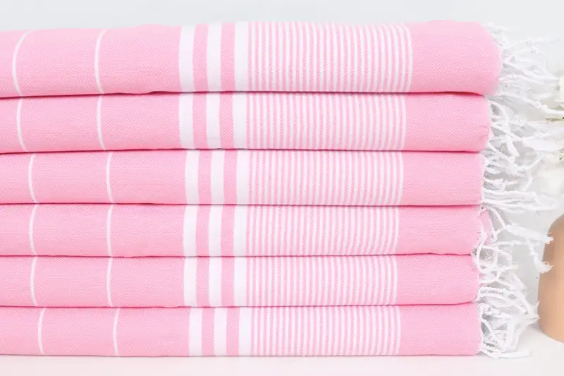 Xmas Gifts, Customized Turkish Towel, Embroidery Towel, Handmade Gift, Wedding Gift, Bridesmaid Gifts, 40x24 Cotton Striped Towel, Custom Hand Towel - 3