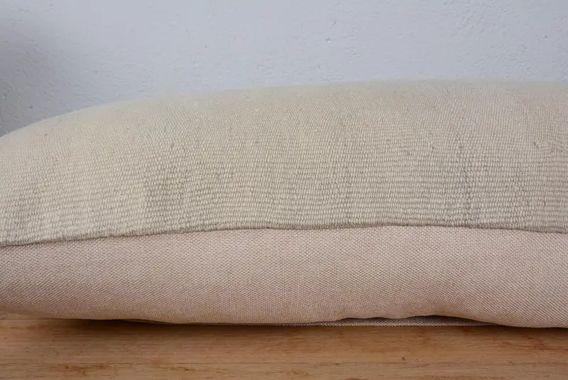 Turkish Pillow, Turkish Corner Cushion Cover, Gift Pillow, Kilim Pillow Cover, Pillow, 16x48 White Pillow, Wholesale Cushion Cover - 5