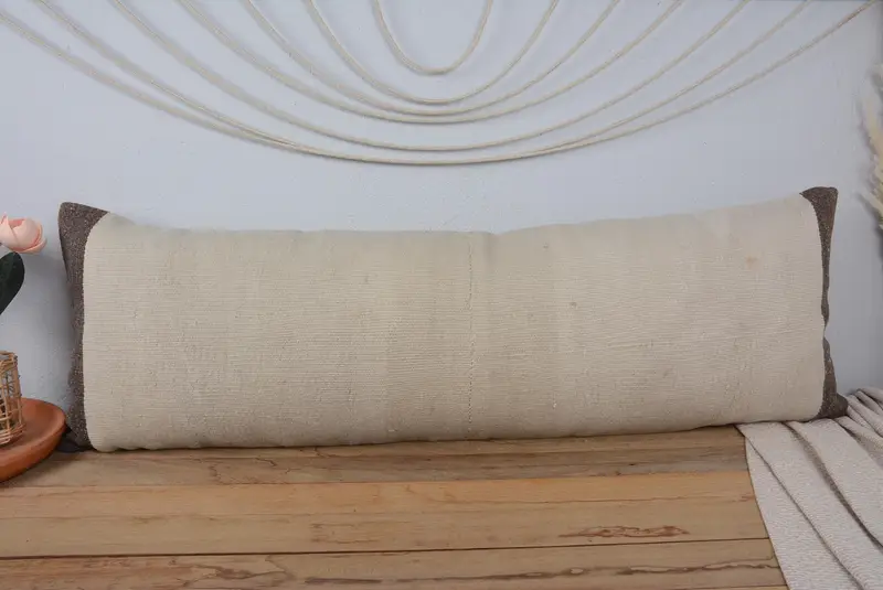 Turkish Pillow, Turkish Corner Cushion Cover, Gift Pillow, Kilim Pillow Cover, Pillow, 16x48 White Pillow, Wholesale Cushion Cover - 2