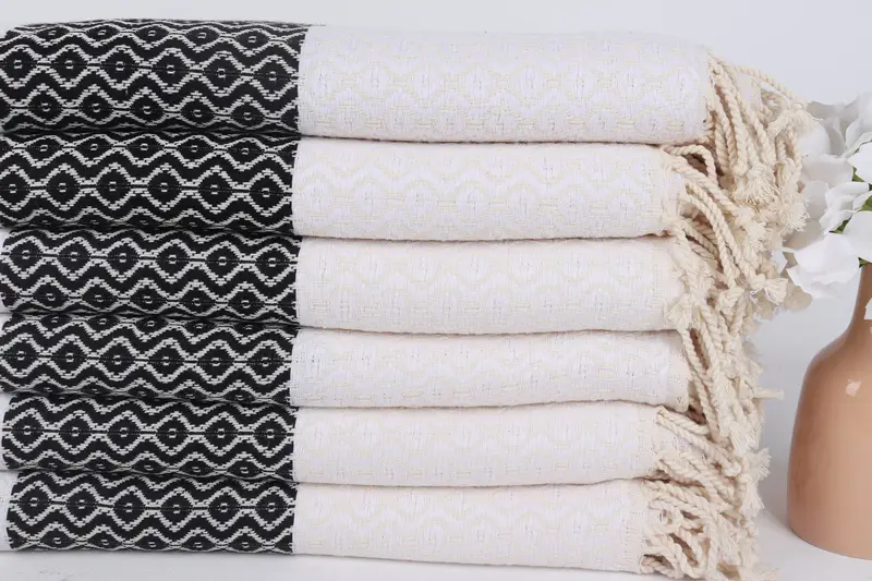 Bachelorette Party Items, Turkish Towel Monogram, Unique Gift, Turkish Towel USA, Turkish hand towel, 70x40 Cotton Striped Towel, Custom Beach Towel - 3