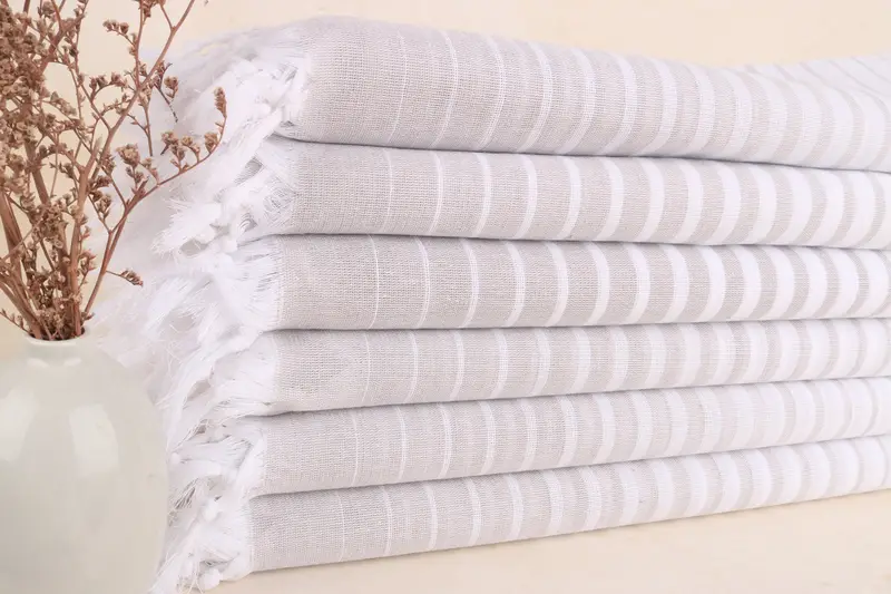 Turkish Beach Towel Personalized, Gym Towel, Wedding Gift, Bachelorette Party Gifts Bridesmaids, 70x40 Cotton Striped Towel, Bath towel, Spa Gift - 2
