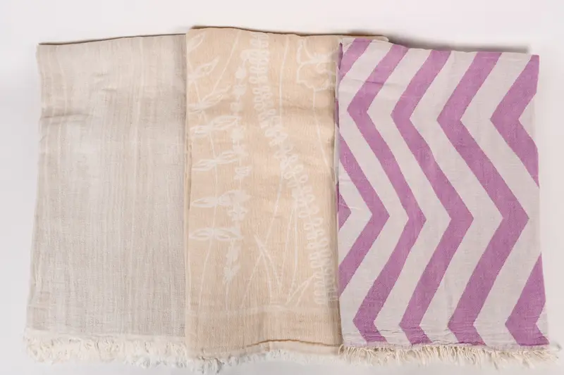 Woven Blanket, Turkish Cotton Blanket, Bachelorette Party Favor, Turkish Blanket, 80x60 Cotton Set of 5 Towel, Tablecloth, Oversized Beach Towel - 8