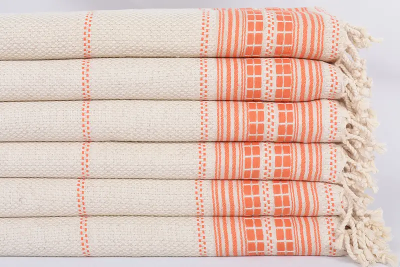 Wedding Gift, Boyfriend Christmas Gift, Turkish Towel Hand Towel, Monogrammed Hand Towel, Beach Theme Bachelorette Party, 40x20 Linen Striped Towel - 3