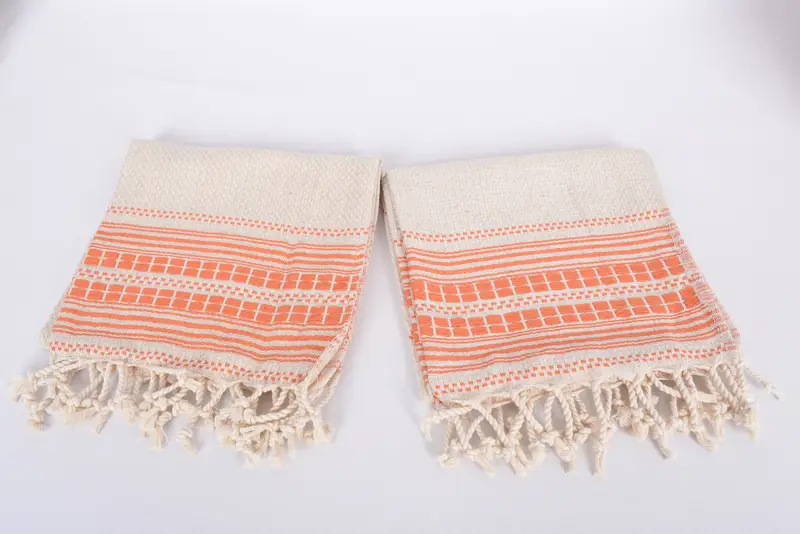 Wedding Gift, Boyfriend Christmas Gift, Turkish Towel Hand Towel, Monogrammed Hand Towel, Beach Theme Bachelorette Party, 40x20 Linen Striped Towel - 6