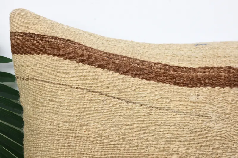 Pillow for Sofa, Ethnical Kilim Rug Pillow, Gift Pillow, Cushion Cover, Accent Cushion Cover, 16x16 Beige Cushion Cover - 2