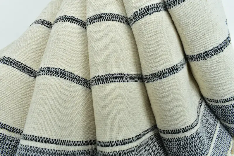 Gift For Boyfriend, Custom Wedding Gift From Bridesmaid, 40x20 Linen Striped Towel, Turkish Towel Hand Towel, Small Bath Towels, Monogram Hand Towel - 5