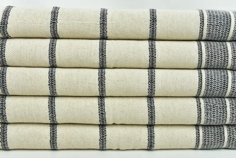 Gift For Boyfriend, Custom Wedding Gift From Bridesmaid, 40x20 Linen Striped Towel, Turkish Towel Hand Towel, Small Bath Towels, Monogram Hand Towel - 2