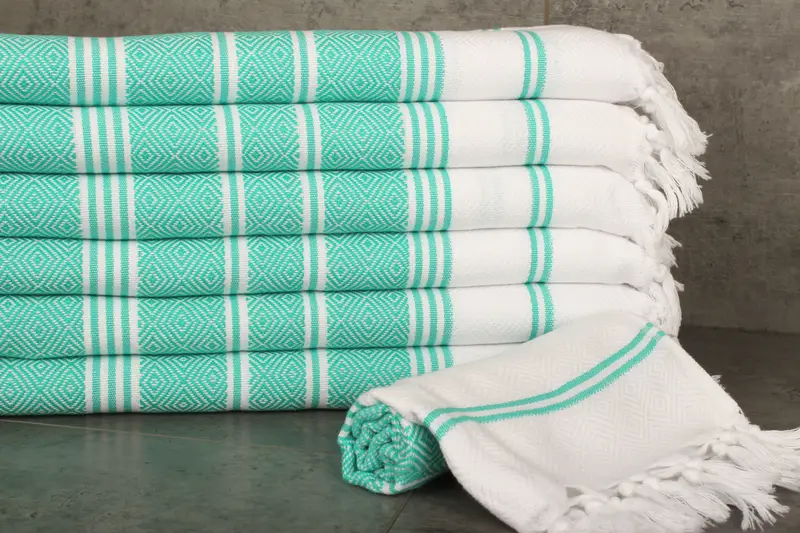 40x18 Cotton Diamond Towel, Birthday Gift, Towel With Name, Custom Hand Towel, Monogrammed Hand Towel, Girl Trip Party Favor, Bridesmaid Gifts - 2