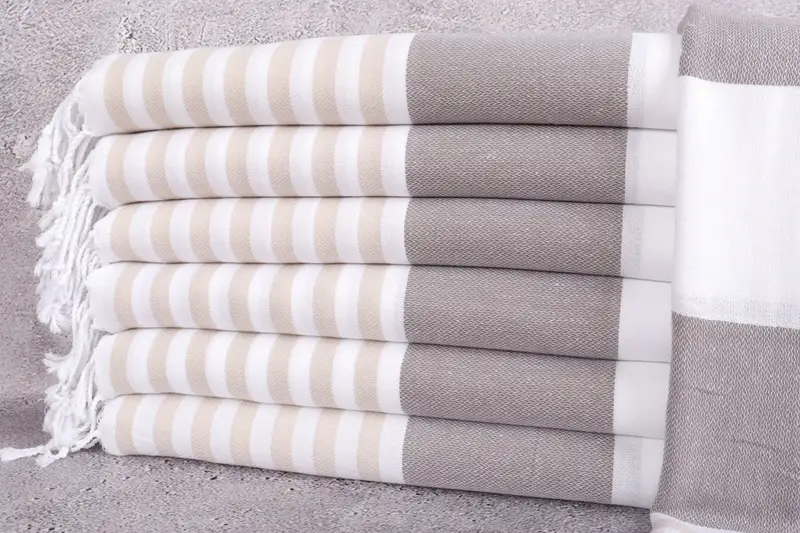 Personalized Wedding Gift, Bachelorette Favor, Personalized Beach Towel, Best Wedding Gift, 70x40 Cotton Striped Towel, Bachelorette Party Gift - 1