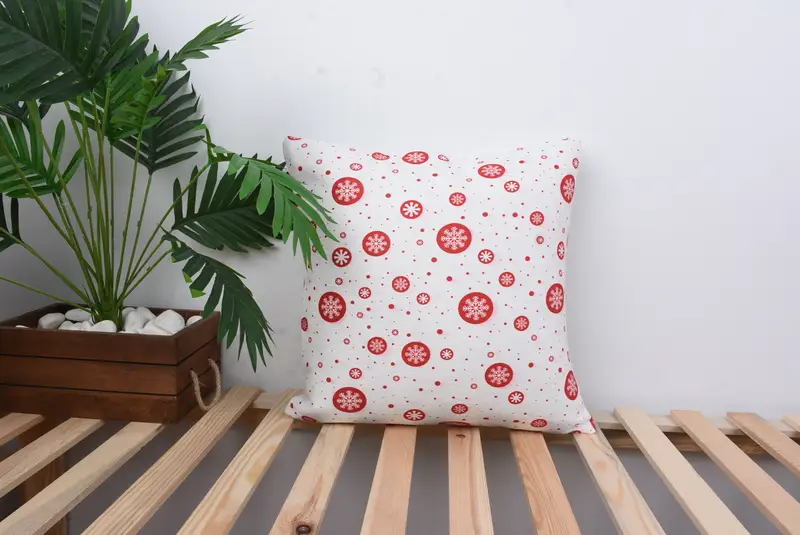 Handgefertigtes besticktes Kissen, Vintage gestreiftes Kissen