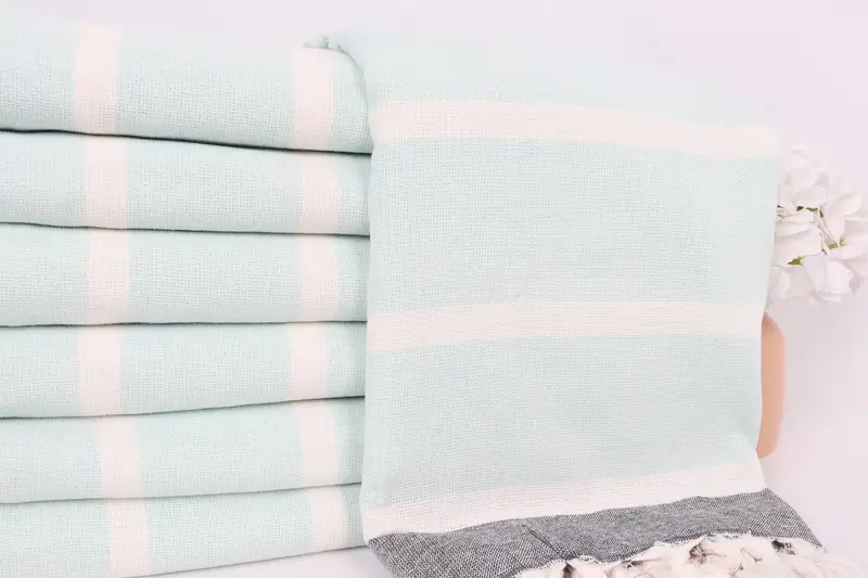 Personalized Wedding Gift, 64x40 Cotton Striped Towel, Bridesmaid Gift Towel, Luxury towel, Turkish Bath Towel Set, Kids Beach Towel, Grandma Gift - 1
