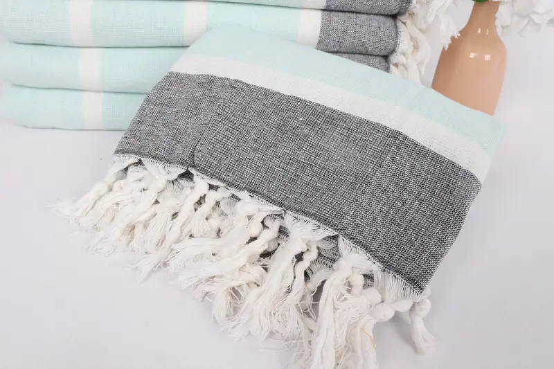 Personalized Wedding Gift, 64x40 Cotton Striped Towel, Bridesmaid Gift Towel, Luxury towel, Turkish Bath Towel Set, Kids Beach Towel, Grandma Gift - 4