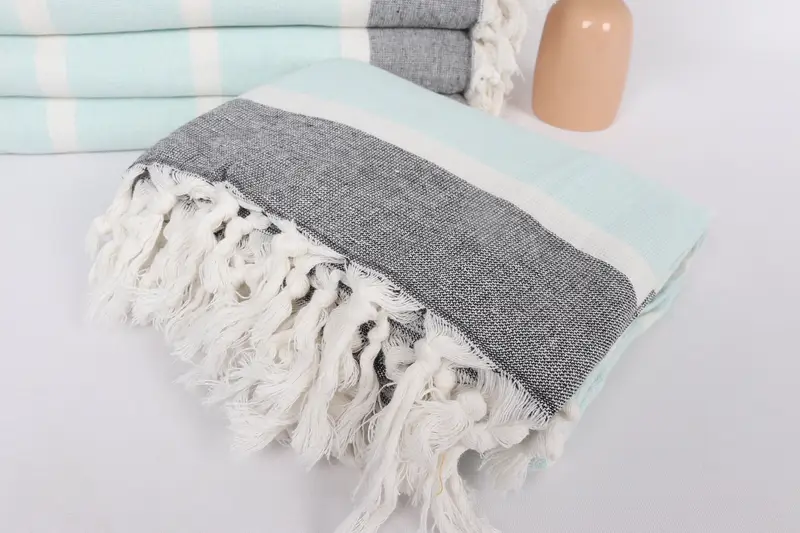 Personalized Wedding Gift, 64x40 Cotton Striped Towel, Bridesmaid Gift Towel, Luxury towel, Turkish Bath Towel Set, Kids Beach Towel, Grandma Gift - 5