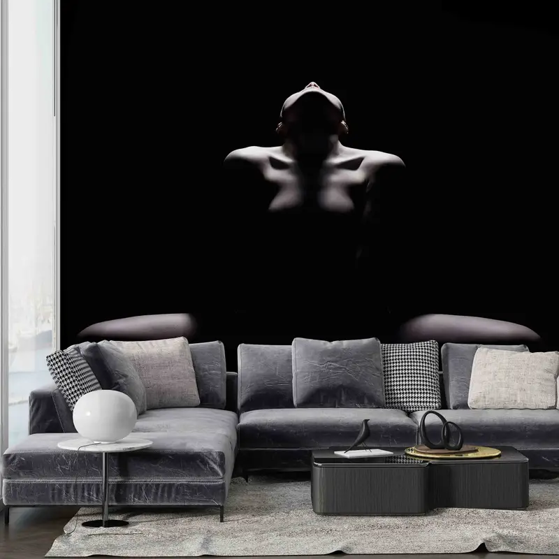 Sexy Woman Body Photo Wall Art, Erotic Woman Wall Paper, Bedroom Wall Decor, Naked Woman Wall Stickers, Peel And Stick Wallpaper, Mature Art - 5