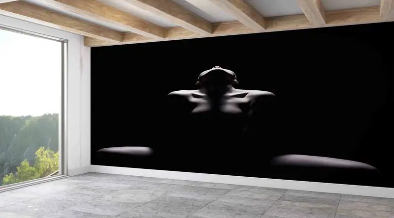 Sexy Woman Body Photo Wall Art, Erotic Woman Wall Paper, Bedroom Wall Decor, Naked Woman Wall Stickers, Peel And Stick Wallpaper, Mature Art - 1