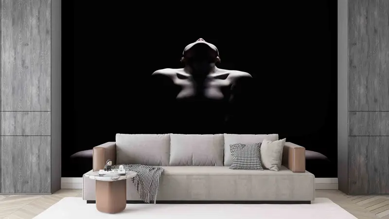 Sexy Woman Body Photo Wall Art, Erotic Woman Wall Paper, Bedroom Wall Decor, Naked Woman Wall Stickers, Peel And Stick Wallpaper, Mature Art - 8