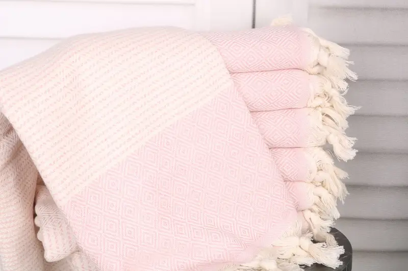 Oversized lightweight Turkish bath towel USA, Merry Christmas Gifts, Travel towel, Best Beach Towel, Personalized Gift, 70x36 Cotton Diamond Towel - 1