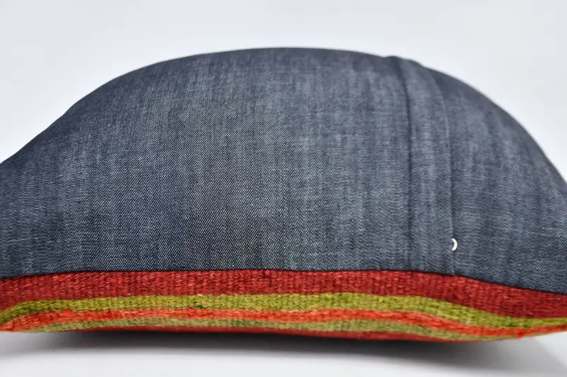 Vintage Pillow, Custom Cushion, Boho Throw Cushion Case, Turkish Corner Cushion, 20x20 Red Cushion, Cushion, Boho Pillow, Kilim Pillow Cover - 6