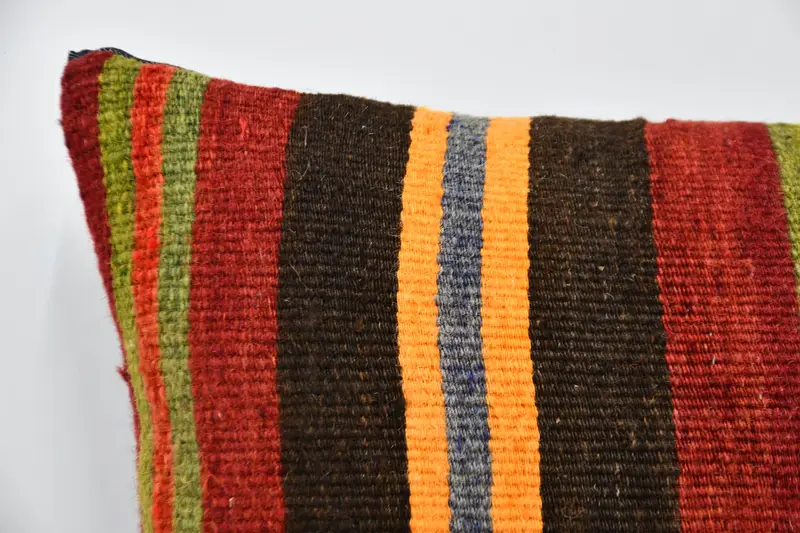 Vintage Pillow, Custom Cushion, Boho Throw Cushion Case, Turkish Corner Cushion, 20x20 Red Cushion, Cushion, Boho Pillow, Kilim Pillow Cover - 2