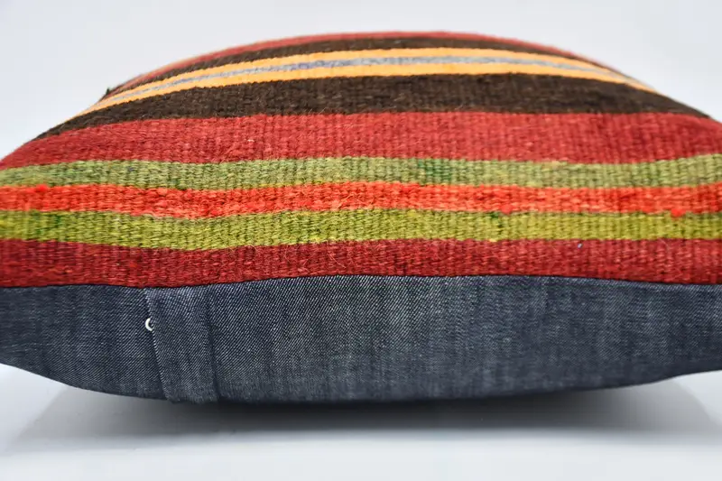Vintage Pillow, Custom Cushion, Boho Throw Cushion Case, Turkish Corner Cushion, 20x20 Red Cushion, Cushion, Boho Pillow, Kilim Pillow Cover - 5