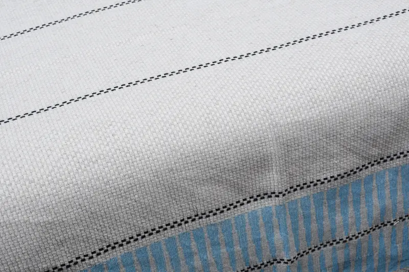 104x96 Cotton Striped Towel, Custom Blanket, Boyfriend Gift, Organic Throw, Decorative Blanket, First Wedding Anniversary Gift, Custom Wedding Gifts - 6