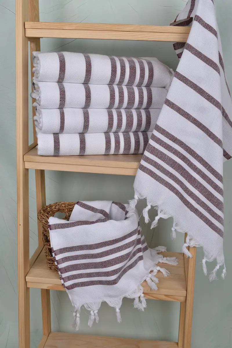 Gym Towel, 36x24 Cotton Herringbone Towel, Monogram Hand Towel, Monogram Kitchen Towel, Bridesmaid Gifts, Bulk Order Towel, Custom Tea Towel - 3