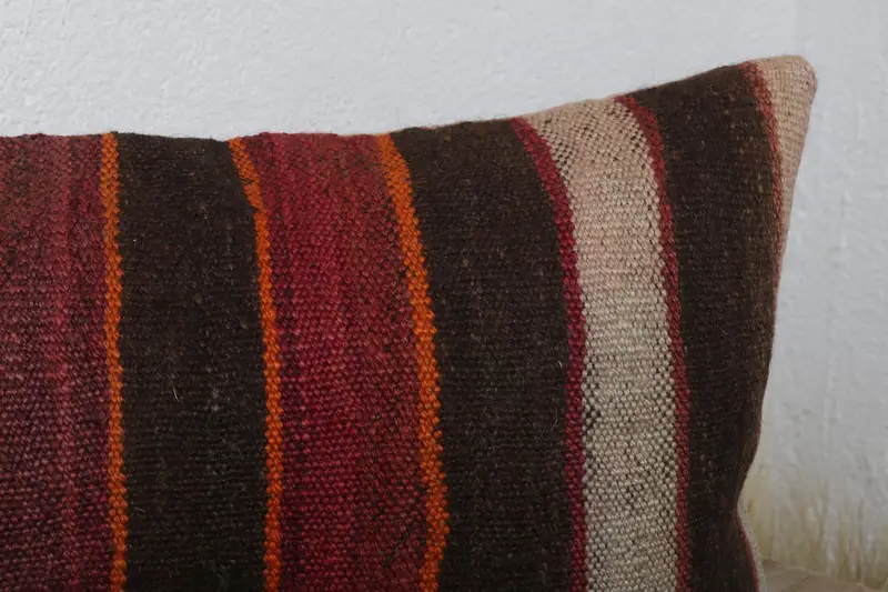 12x24 Purple Pillow Sham, Handmade Cushion Cover, Home Decor Pillow, Vintage Kilim Pillow, Kilim Cushion Sham, Pillow, Traditional Pillow - 5