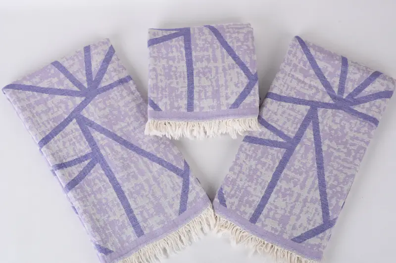 Handmade Turkish hammam towel, Gift For Him, Best Wedding Gift, Handmade Gift, 70x40 Cotton Asymmetric Design Towel, Engagement Gift, Summer Gift - 7