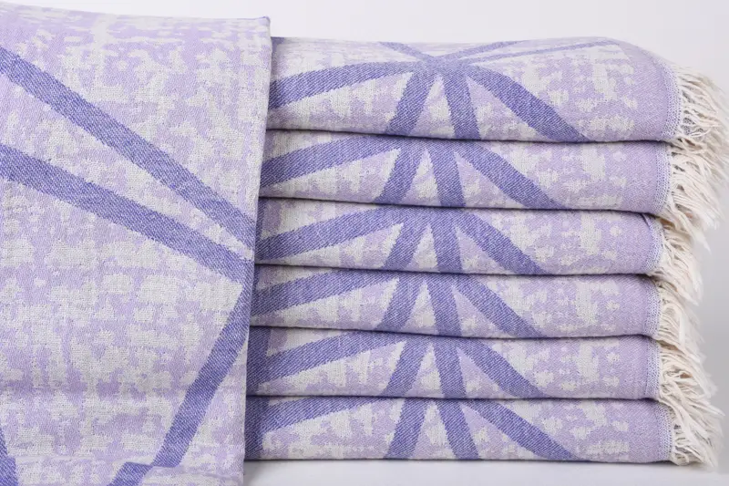 Handmade Turkish hammam towel, Gift For Him, Best Wedding Gift, Handmade Gift, 70x40 Cotton Asymmetric Design Towel, Engagement Gift, Summer Gift - 1
