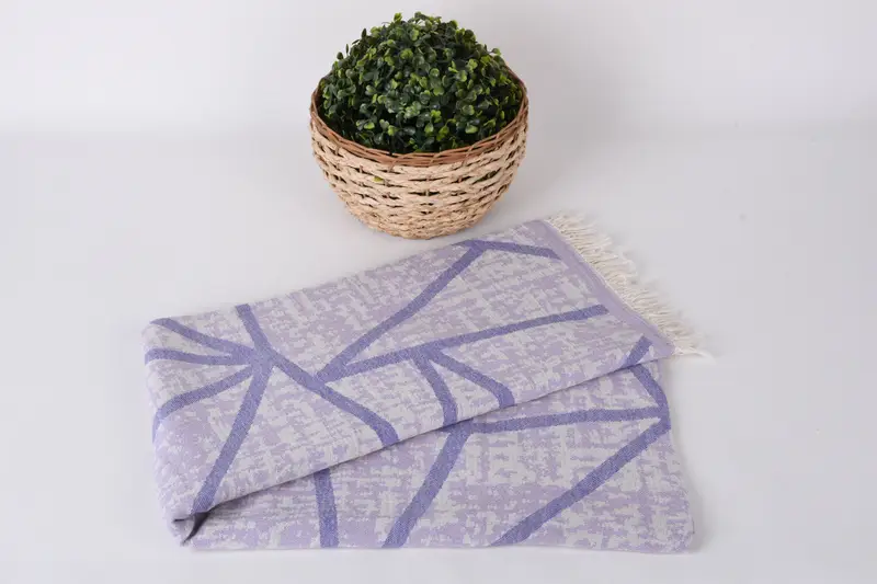 Handmade Turkish hammam towel, Gift For Him, Best Wedding Gift, Handmade Gift, 70x40 Cotton Asymmetric Design Towel, Engagement Gift, Summer Gift - 5