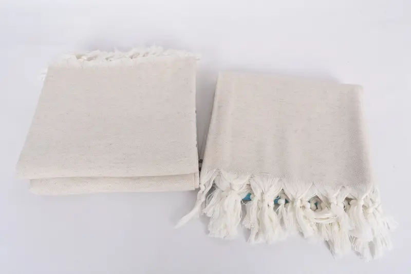 70x40 Linen Striped Towel, Wedding Gift, Housewarming Gift, Personalized Turkish bath towel for home decor, Baby Boy Gift, Sand-resistant towel - 7