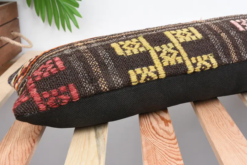 Pillow, Pillow for Couch, Bolster Pillow Case, Interior Designer Pillow, Boho Pillow, 8x36 Brown Pillow, Aesthetic Pillow Sham, Art Deco Pillow Case - 6