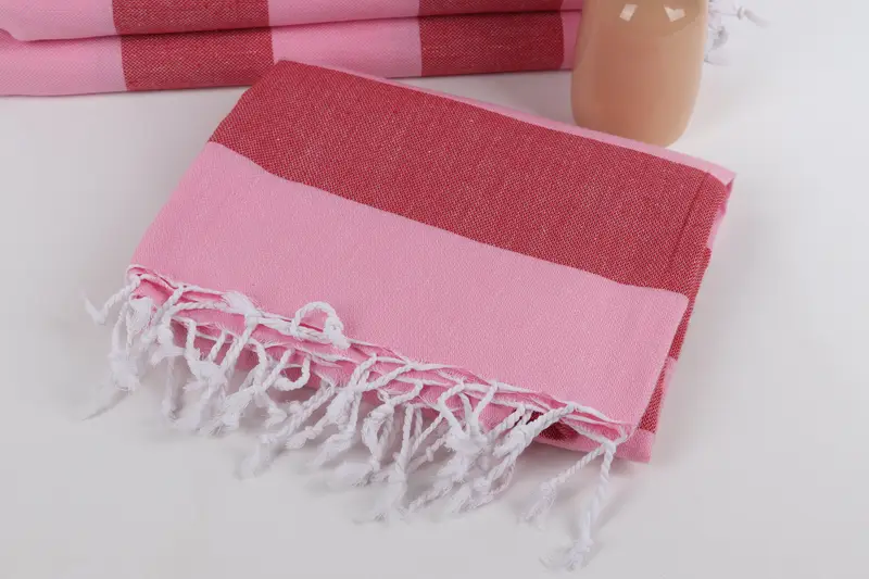 Quick-Dry Beach Towel, 70x40 Cotton Striped Towel, Hammam towel, Embroidery Towels, Thin towel, Sand-Resistant Peshtemal, Bulk Order Towel - 5