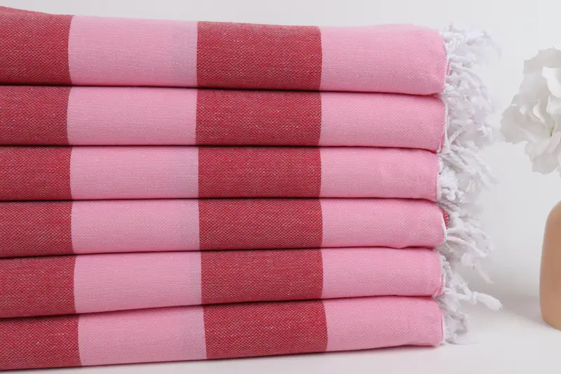 Quick-Dry Beach Towel, 70x40 Cotton Striped Towel, Hammam towel, Embroidery Towels, Thin towel, Sand-Resistant Peshtemal, Bulk Order Towel - 3