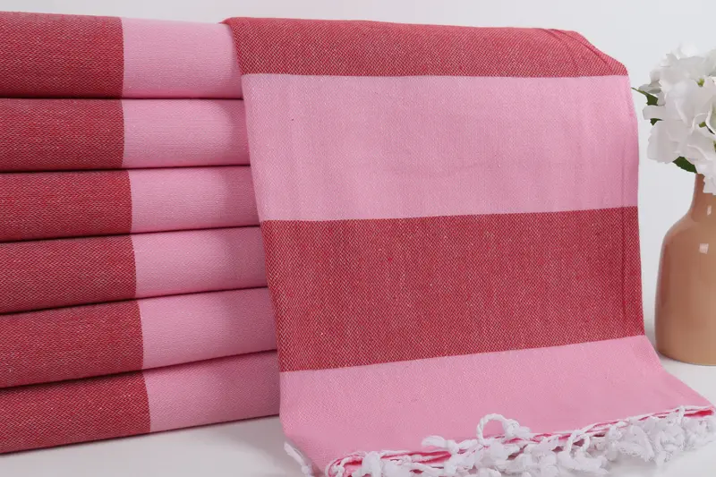 Quick-Dry Beach Towel, 70x40 Cotton Striped Towel, Hammam towel, Embroidery Towels, Thin towel, Sand-Resistant Peshtemal, Bulk Order Towel - 2