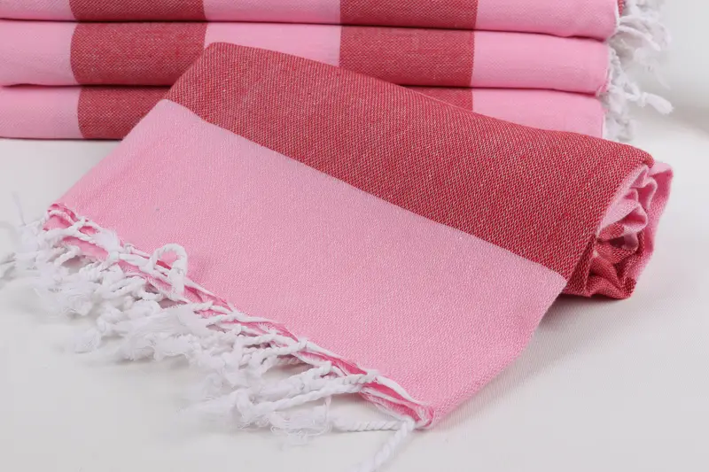 Quick-Dry Beach Towel, 70x40 Cotton Striped Towel, Hammam towel, Embroidery Towels, Thin towel, Sand-Resistant Peshtemal, Bulk Order Towel - 4