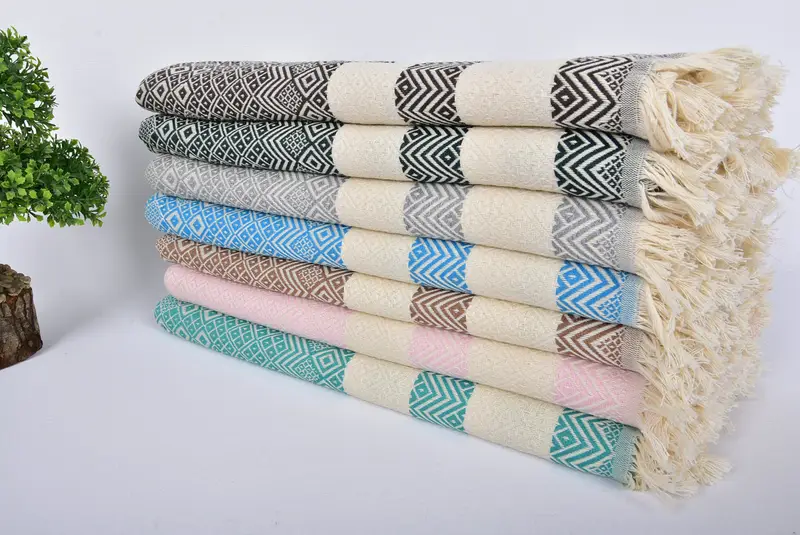 Bridesmaid Gifts, Home Decor Towel, Mexico Bachelorette Party Gifts, Turkish bath towel, 70x40 Cotton Diamond Towel, Turkish Towel Beach - 3