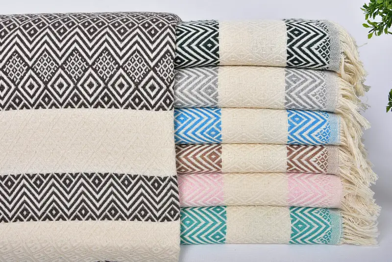Bridesmaid Gifts, Home Decor Towel, Mexico Bachelorette Party Gifts, Turkish bath towel, 70x40 Cotton Diamond Towel, Turkish Towel Beach - 1