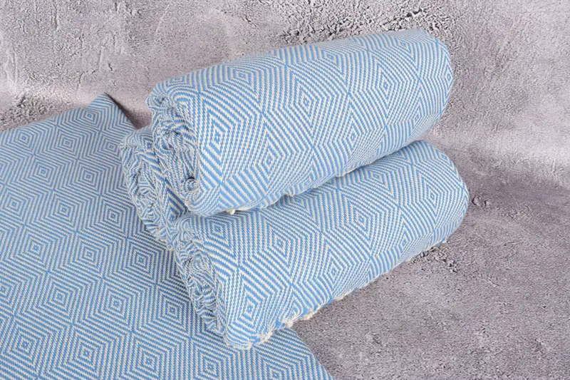 Monogrammed Beach Towel, Family Gift, Turkish Towel Personalized, Quick-Dry Beach Towel, 70x40 Cotton Diamond Towel, Organic Turkish towel - 7