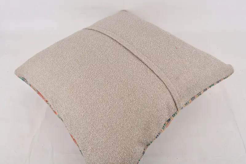 Kilim Pillow Cover, Boho Chic Cushion Case, Pillow for Couch, Ikat Pillow Cover, Cushion Cover, 24x24 Red Pillow Cover, Interior Designer Pillow - 7