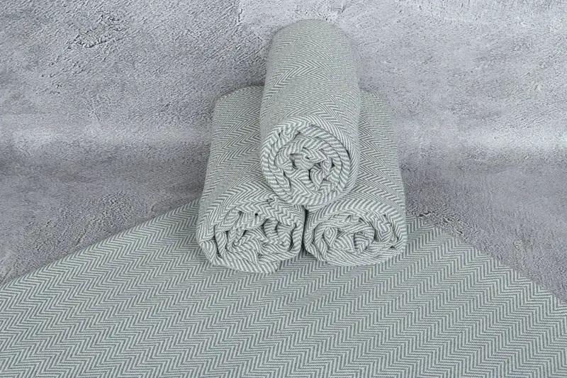 Beach Towel Personalized, Bridesmaid Proposal Gift, Luxury towel, Bridal Shower Favors, Holiday Towel, Gift For Him, 70x40 Cotton Herringbone Towel - 7