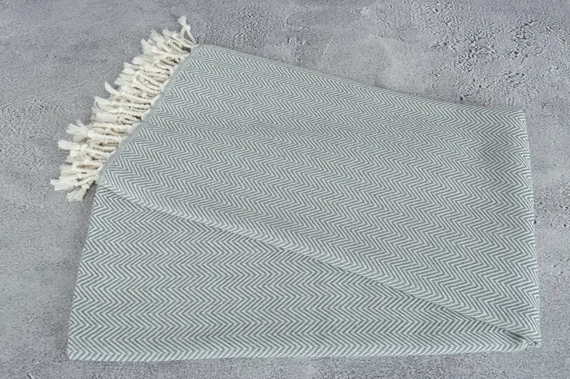 Beach Towel Personalized, Bridesmaid Proposal Gift, Luxury towel, Bridal Shower Favors, Holiday Towel, Gift For Him, 70x40 Cotton Herringbone Towel - 6