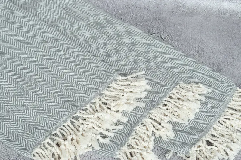 Beach Towel Personalized, Bridesmaid Proposal Gift, Luxury towel, Bridal Shower Favors, Holiday Towel, Gift For Him, 70x40 Cotton Herringbone Towel - 5