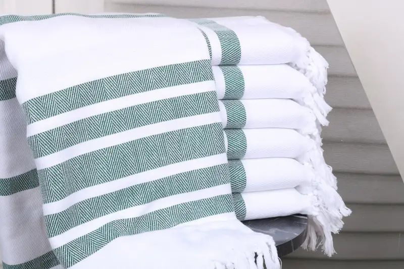 Spa Gift Towel, Personalized Beach Towel, 70x40 Cotton Herringbone Towel, Personalized Turkish Towel, Best Friend Gift Ideas, Monogram Turkish Towel - 1
